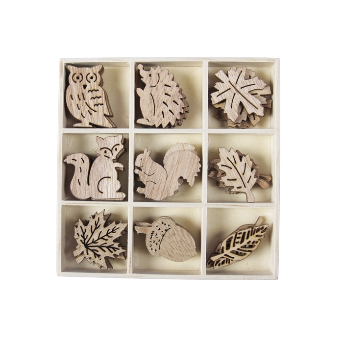 <h4>Herfst Hout deco 4cm x36</h4>