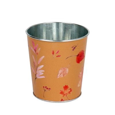 <h4>Pot Autumn zink D12,3xH10,8cm ES10,5 oranje</h4>