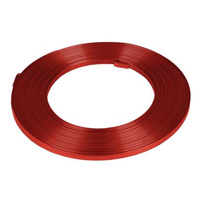 <h4>Aluminium wire flat - red 5mmx10m</h4>