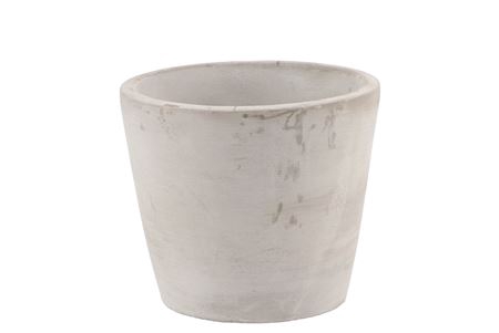 <h4>Concrete Pot Round Grey 14x12cm</h4>