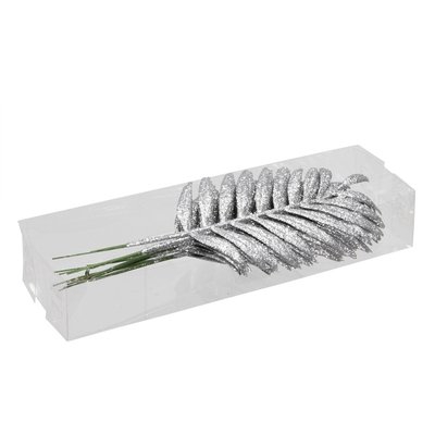 <h4>Christmas deco palm leaf glitter 16cm x8</h4>