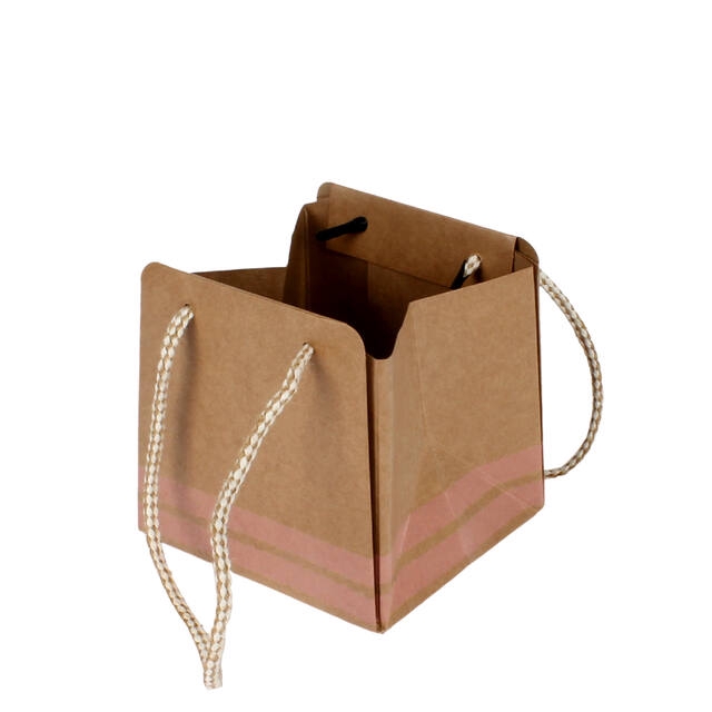<h4>Bag Sporty carton 9,5x8,5xH9,5cm pink</h4>