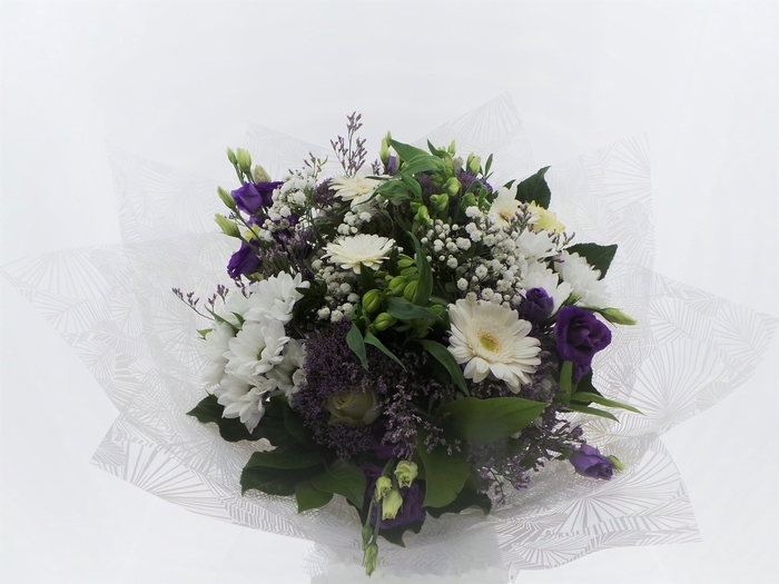 Bouquet Large White / Blue