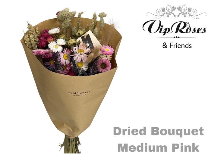 <h4>Dried Bouquet Medium Pink X10</h4>