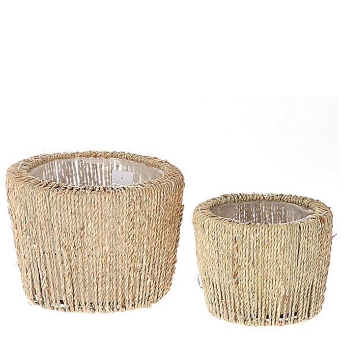 <h4>Basket sets Tray Graos edge S/2 d23*16cm</h4>