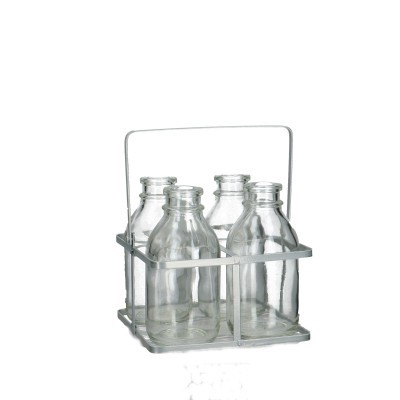 <h4>Glas Tray+4fles d02*12cm</h4>