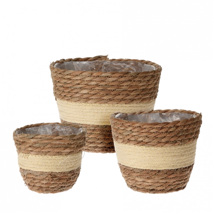 <h4>Manden Sabina pot S/3 d23*18cm</h4>