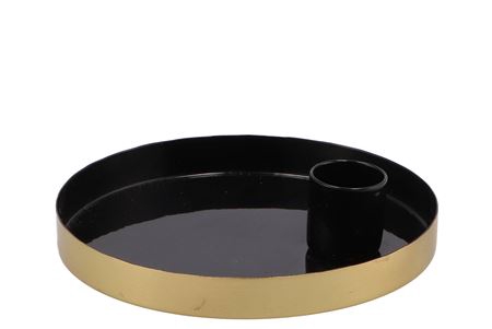 <h4>Amber Marrakech Black Candle Plate 12x12x2,5cm</h4>