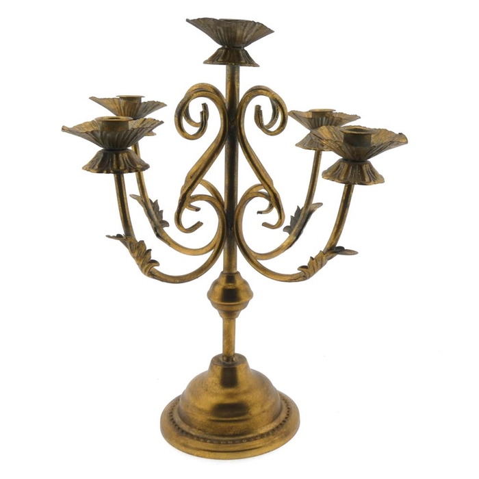 <h4>Candleholder 26x43 Ant. Copper</h4>