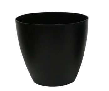 <h4>CACHEPOT BAGE 16 X 15 CM PRETO</h4>