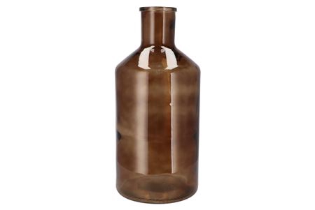 <h4>Dry Glass Bottle Light Brown 24x51cm</h4>