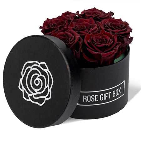 <h4>Premium Rose Gift Box Bordeaux</h4>