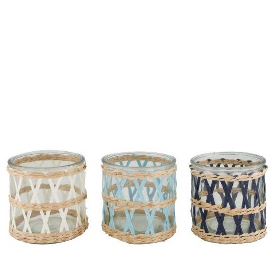 <h4>Glas Windlicht rotan d12*12cm</h4>