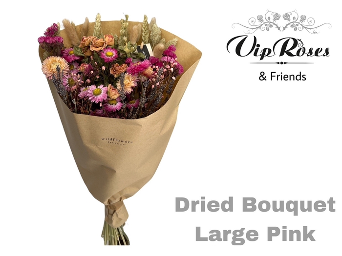 <h4>DRIED BOUQUET LARGE PINK x8</h4>