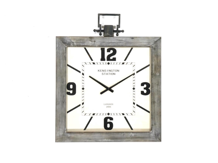 <h4>Clock Mtl 60x73,5cm Grey</h4>