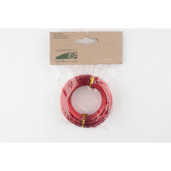 <h4>ALUMINIUM WIRE 2MM RED 12M 100GR</h4>