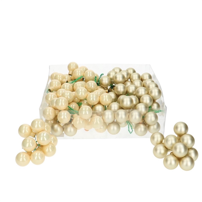 <h4>Kerstbal Bal/draad 25mm combi x144</h4>