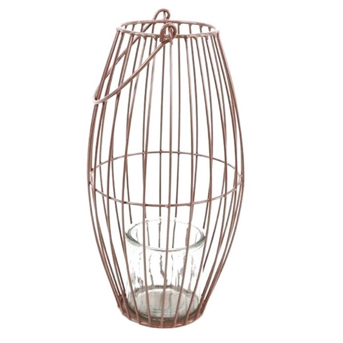 <h4>Lantaarn Metaal+glas d18*35cm</h4>