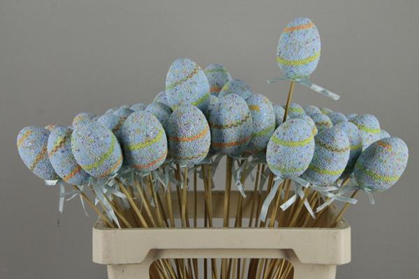 <h4>Stick Egg  Easter Party Blue</h4>