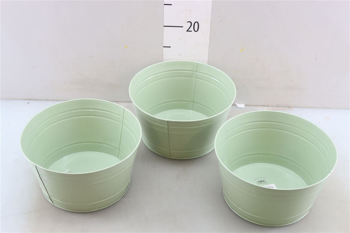 <h4>Dec Zink Bowl Fleura Green (22x12cm)</h4>