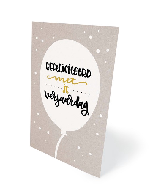 <h4>Opruiming Kaart+stok 12*17cm x6 Gefeliciteerd</h4>