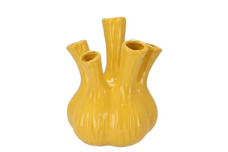 <h4>Aglio Shiny Yellow Vase 20x25cm</h4>