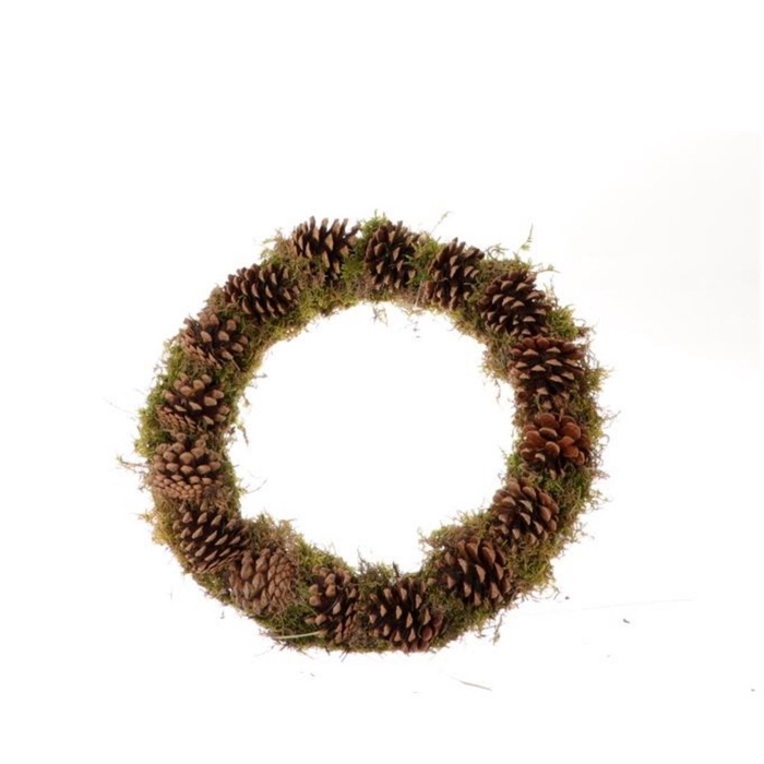 <h4>Krans d30cm Pine Sporemoss</h4>