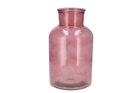 <h4>Dry Glass Blush Pink Milk Bottle 17x30cm</h4>