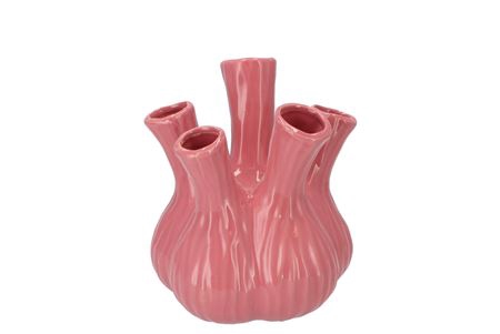 <h4>Aglio Shiny Pink Vase 17x20cm</h4>