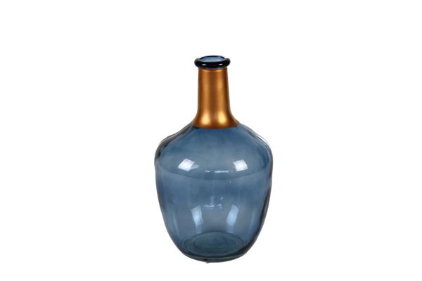 <h4>Bottle Glass H25 Blue 08062</h4>