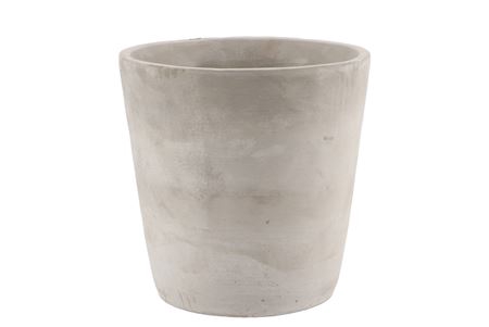 <h4>Concrete Pot Round Grey 19x19cm</h4>