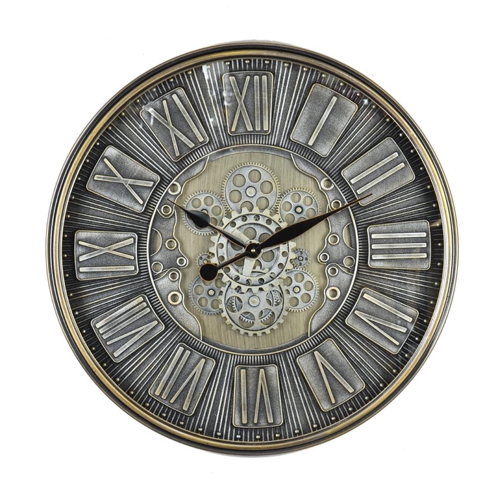 <h4>Clock Gear Ø69,5cm Grey 01988</h4>
