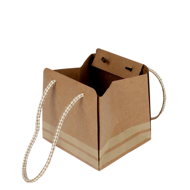<h4>Bag Sporty carton 9,5x8,5xH9,5cm creme</h4>