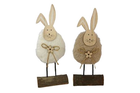 <h4>DECO BUNNY STANDING CUDDLY 2 ASS. L</h4>