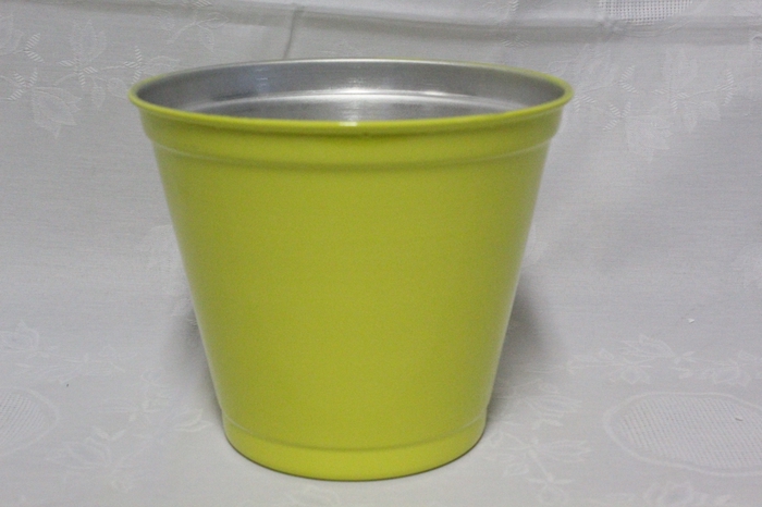 <h4>CACHEPOT DE ALUMINIO P17 AMARELO</h4>