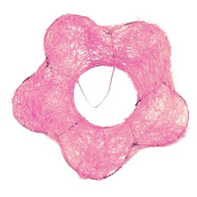 <h4>Bouquet holder Sisal flower Ø15cm pink</h4>