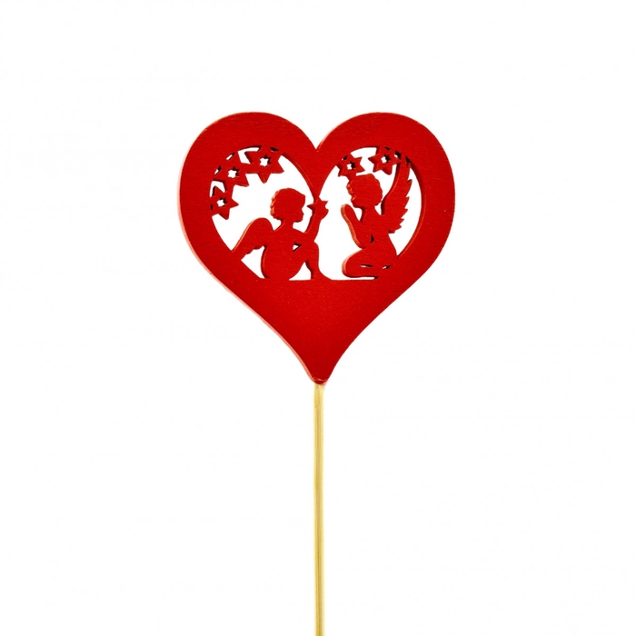<h4>Christmas sticks 20cm Heart 7cm</h4>