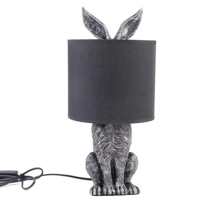 <h4>Lamp Rabbit 43,5cm Ant. Black</h4>