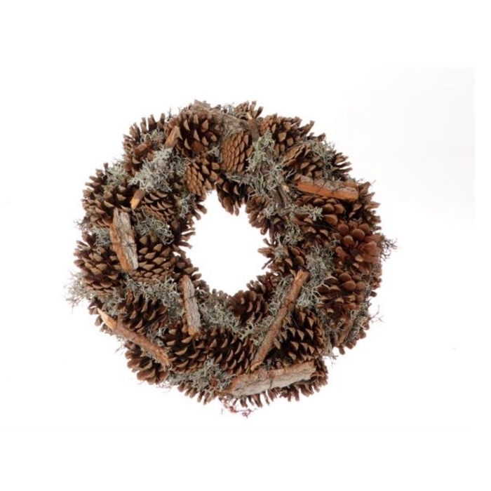 <h4>Krans d30cm Pinecone hout</h4>