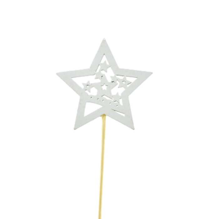 <h4>Christmas sticks 20cm Star 7cm</h4>