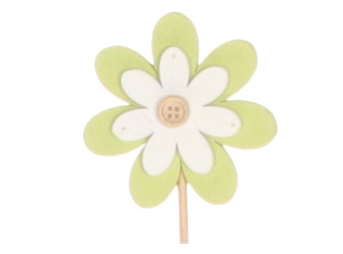 <h4>Deco Stem Flower Tender 6pc 50cm Green White Slv</h4>