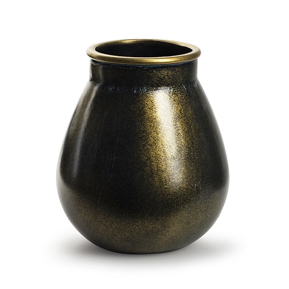 <h4>Glass colour Ball vase Aliya d19*22cm</h4>
