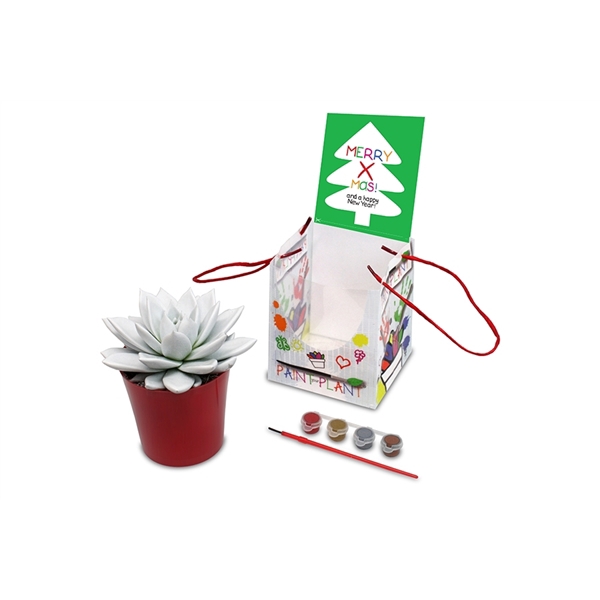 <h4>Paint Your Plant - "Merry Christmas"</h4>