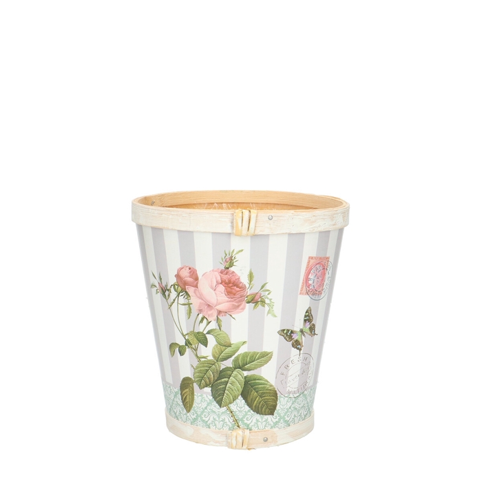 <h4>Hout Roos pot d13*14cm</h4>