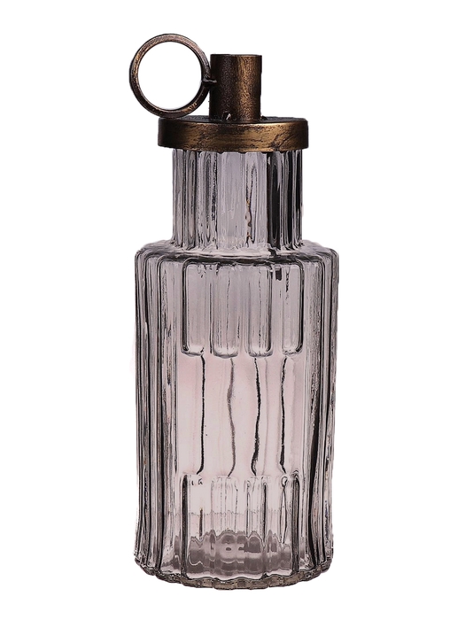 <h4>DF664100900 - Candleholder Cantrall d6.5/10xh26 grey</h4>