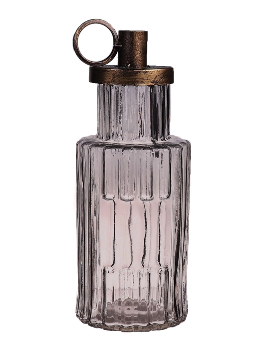 <h4>DF09-664100900 - Candleholder Cantrall d6.5/10xh26 grey</h4>