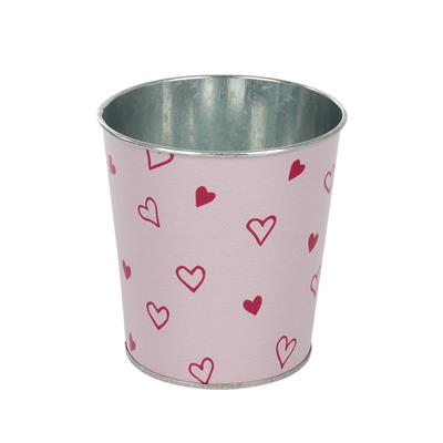 <h4>Pot Love story zink D10xH10cm ES9 rood/roze</h4>