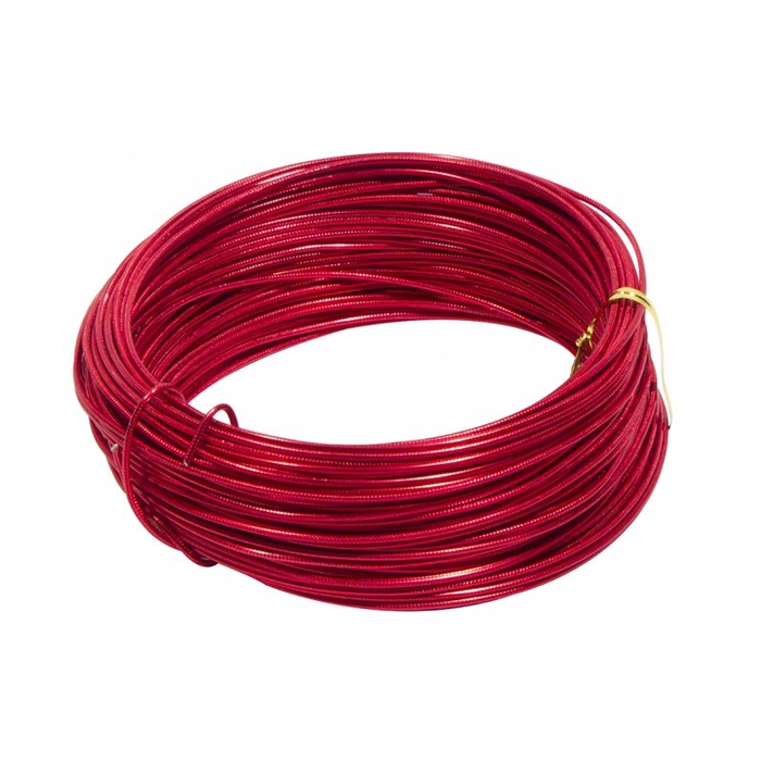 <h4>ALUMINIUM WIRE EMB 2MM*250GR RED</h4>