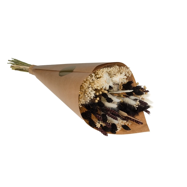<h4>Droogbloemen-Field Bouquet Exclusive Medium 50cm-Brown&White</h4>