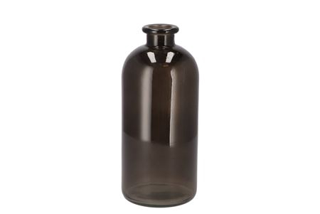 <h4>Dry Glass Black Clear Bottle 11x25cm</h4>